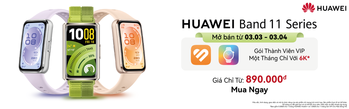 Vòng đeo tay thông minh HUAWEI Band 11